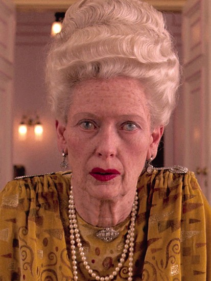 Insanely rich but unrecognisable: Tilda Swinton as Madame D