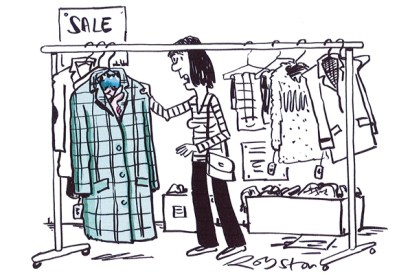 ‘Hey, this vintage coat has still got a vintage person inside it.’