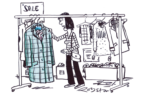 ‘Hey, this vintage coat has still got a vintage person inside it.’