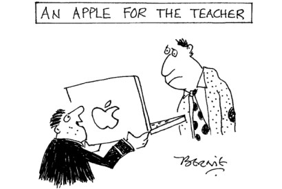 ‘Want to see what the class is saying about you online, sir?’