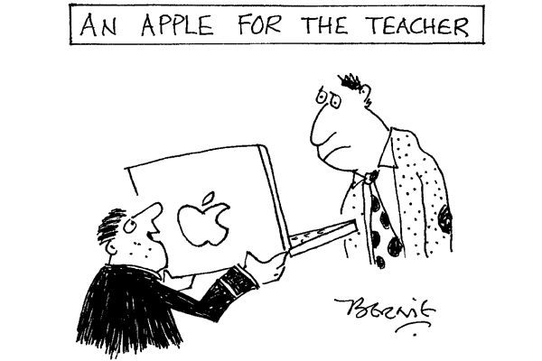 ‘Want to see what the class is saying about you online, sir?’