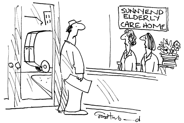 ‘But we’ve not ordered a bouncy castle.’