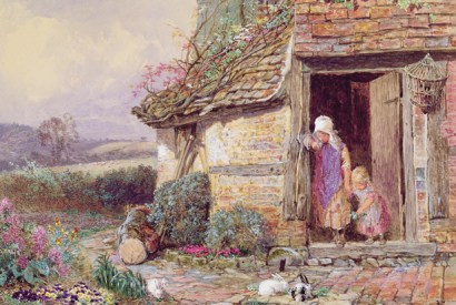 ‘At the Cottage Door’, by Myles Birket Foster (1825–99)