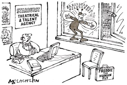 ‘Apart from making a buzzing noise and an inability to find an open window, what else do you do?’