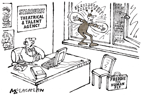 ‘Apart from making a buzzing noise and an inability to find an open window, what else do you do?’