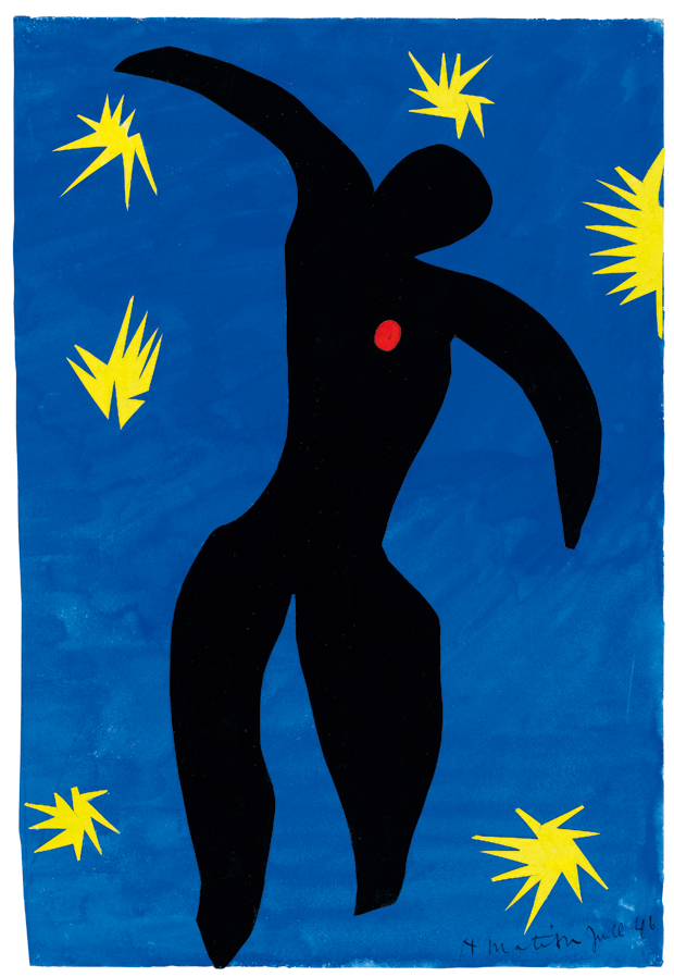 ‘Icarus’, 1943, by Henri Matisse, maquette for plate VIII of ‘Jazz’, 1947