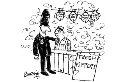 ‘I’m afraid you can’t smoke here, sir.’