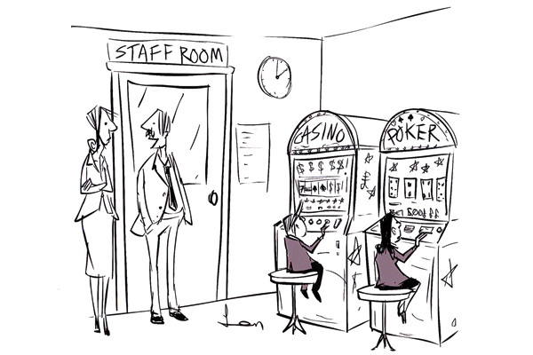 ‘They fill the gap left by the chocolate vending machines that we were forced to get rid of — and they make much more profit.’