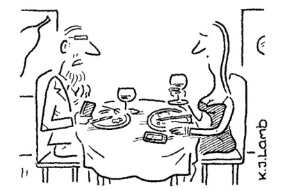 ‘What’s wrong? You’ve hardly touched your phone.’