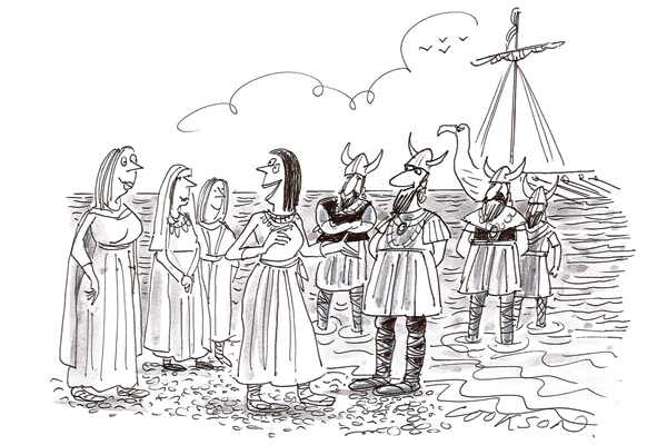 ‘Raping and pillaging? No, apparently they’re here to offer an affordable childcare service.’