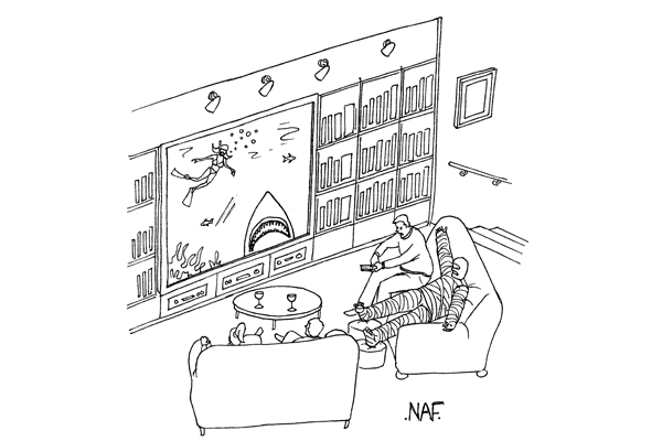 ‘And this is where the snorkelling adventure took a turn for the worse. You may want to look away.’