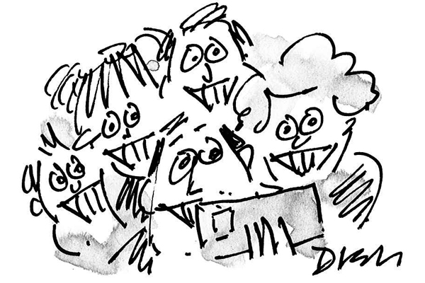 ‘Sure saves on a wedding photographer.’