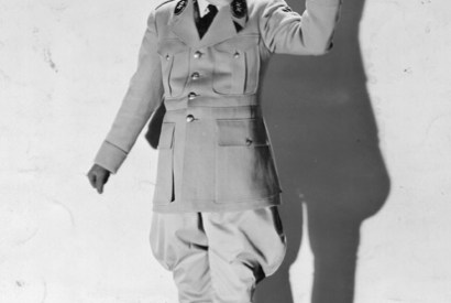 ‘Less political satire than back-handed homage:Charlie Chaplin in a scene from The Great Dictator