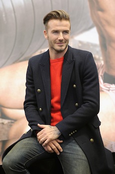 David Beckham Launches His New Bodywear At The H&M Super Bowl Event