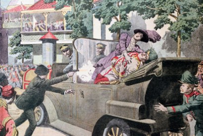The assassination of the Archduke Franz Ferdinand of Austria (Le Petit Journal, 12 July 1914)