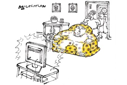 ‘It’s happened. The couch has finally taken over John!’