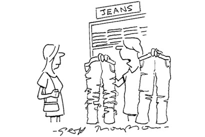 ‘These are distressed and these are just slightly upset.’