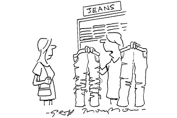 ‘These are distressed and these are just slightly upset.’