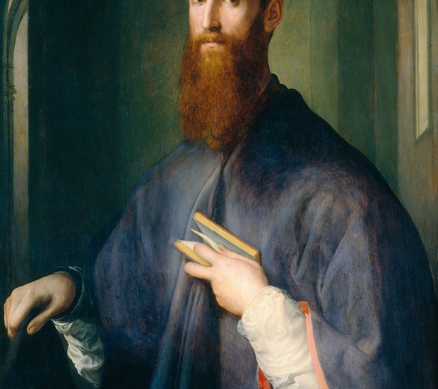 ‘Portrait of a Bishop’, c.1541–2, by Jacopo Carrucci, known as Pontormo