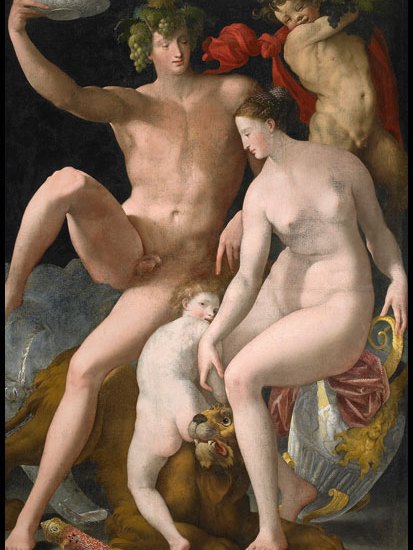 ‘Venus and Bacchus’, 1532–40, by Giovanni Battista di Jacopo, known as Rosso Fiorentino