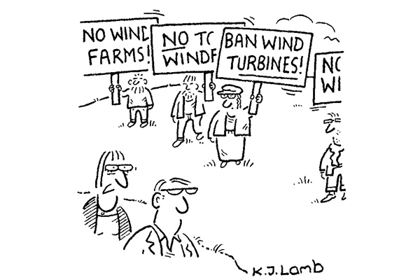 ‘Those protestors are ruining the skyline.’