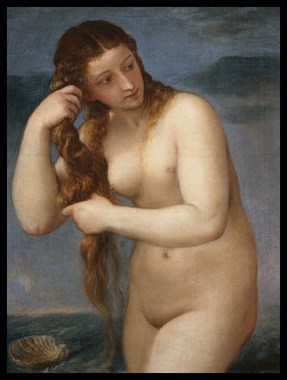 ‘Venus Anadyomene’, c.1520, by Titian,