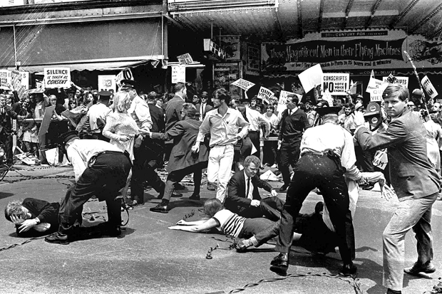 Incoming: anti-Vietnam war protests during President Johnson’s visit, Sydney, 22 October 1966