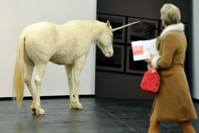 The sharp end of the art market: an Aleksandar Duravcevic sculpture at the Cologne Art Fair