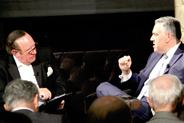 Andrew Neil debating with Joe Hockey