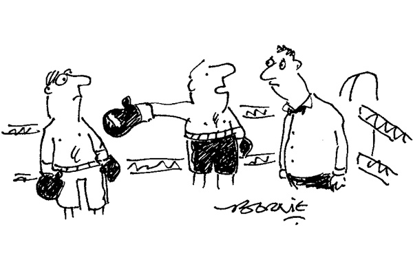 ‘How long are you going to let him invade my personal space like this?’