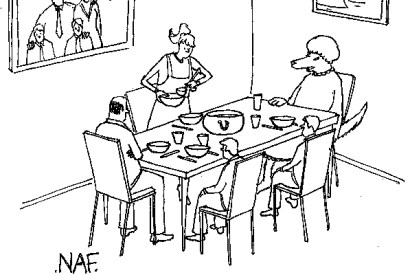 ‘It’s time I came clean, Red Riding Hood.I’m not really your grandmother.’