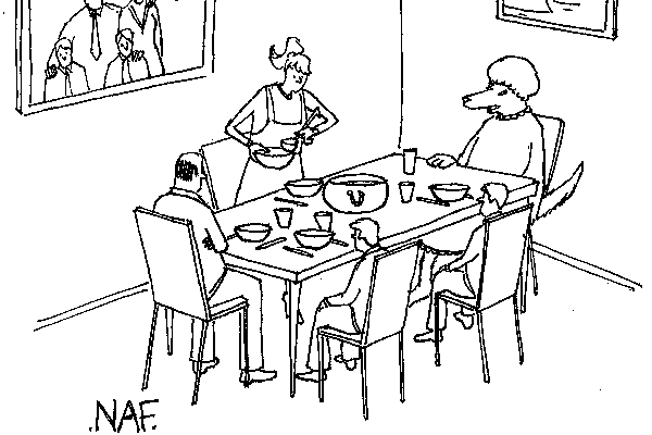 ‘It’s time I came clean, Red Riding Hood.I’m not really your grandmother.’