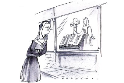 ‘How much is that dogma in the window?’