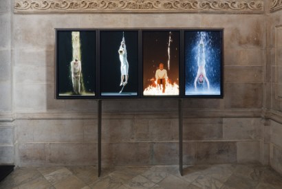 Different stages of suffering: ‘Martyrs (Earth, Air, Fire, Water)’ , 2014, by Bill Viola