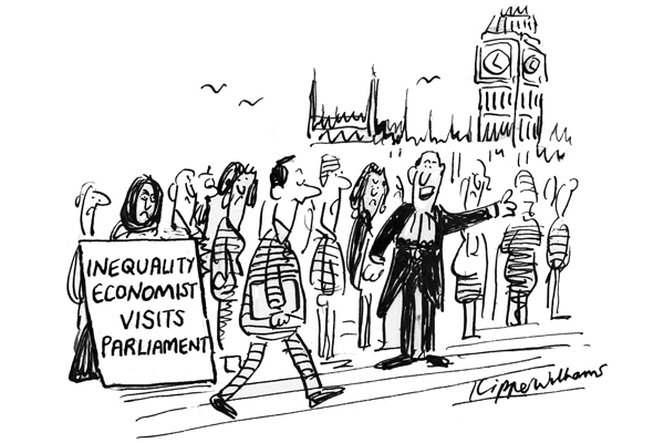 ‘Make your way straight to the front of the queue, Mr Piketty.’