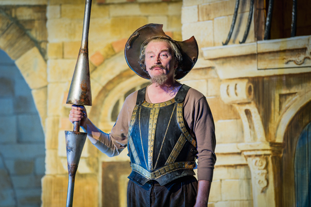 Clive Bayley in his guise as knight-errant