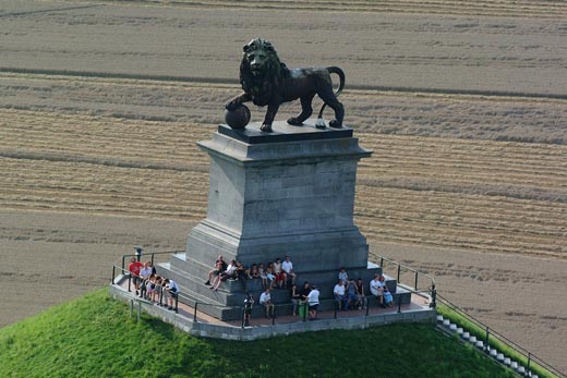 vue du ciel lion Waterloo