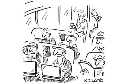 ‘Such a relief to get away from the office.’