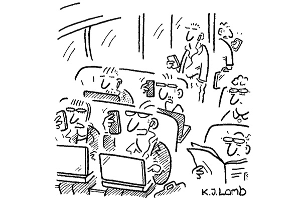 ‘Such a relief to get away from the office.’