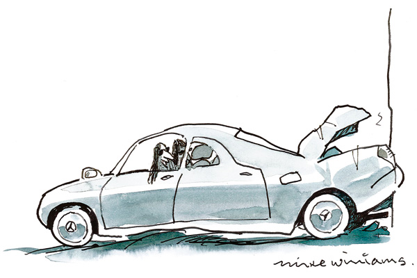 ‘Hey, man...Mercedes bends.’