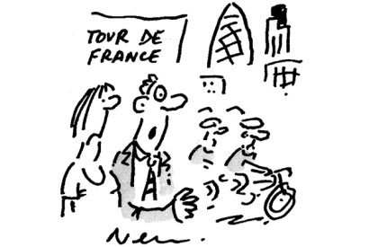 ‘What an amazing spectacle! Cyclists not on the pavement!’