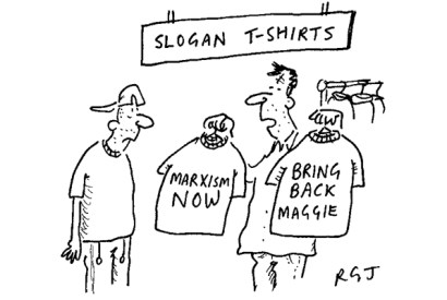 ‘Does sir dress to the left or to the right?’