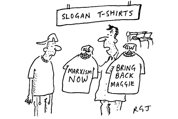 ‘Does sir dress to the left or to the right?’