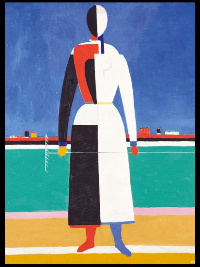 ‘Woman with Rake’, 1930–32, by Kazimir Malevich,