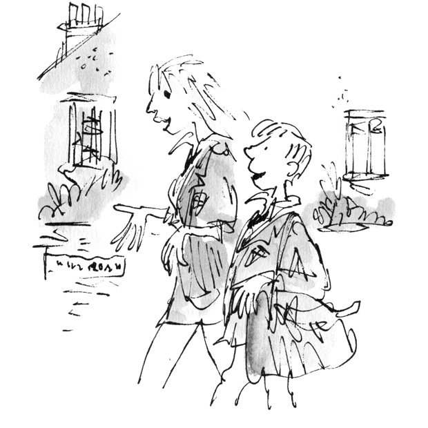 Blake’s Illustration from ‘The Boy in the Dress’ by David Walliams