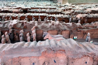 The Terracotta Army Museum: the warriors were built to protect Quin Shi Huuang, China’s first emperor