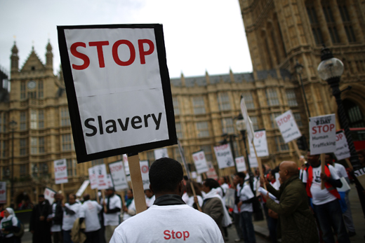 Anti-Slavery Day March To Parliament