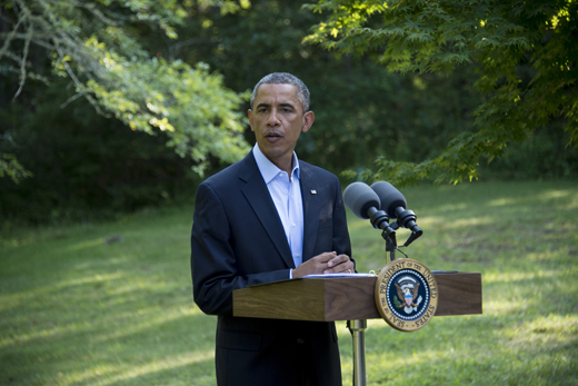 President Takes Time Out From Vacation; Speaks On Iraq