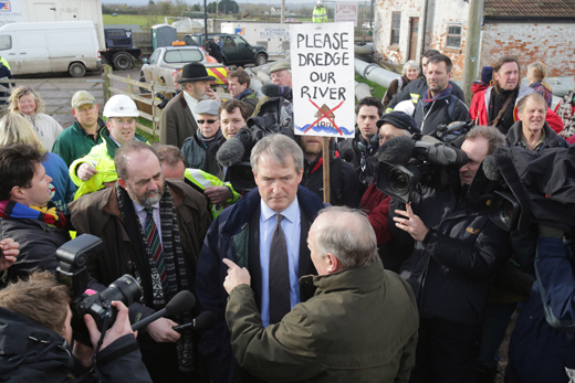 Environment Secretary Owen Paterson Visits Flooded Somerset Levels