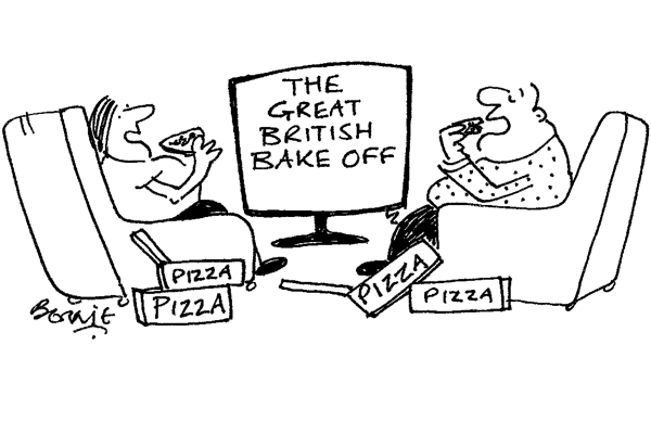 ‘I only have to watch this programme and I put weight on!’